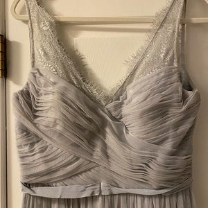 BHLDN Hitherto Grey Bridesmaid Dress, Size 10.